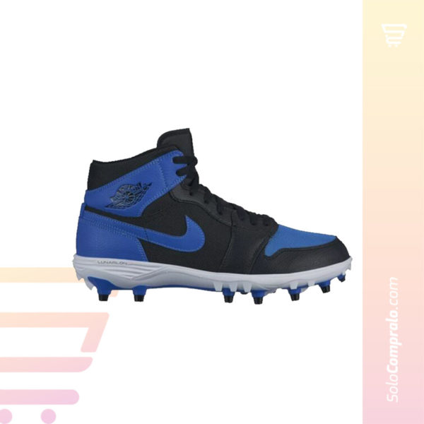 Cleats Jordan MID Retro 1 - Blue- Black